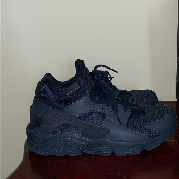 nike huarache mens navy blue